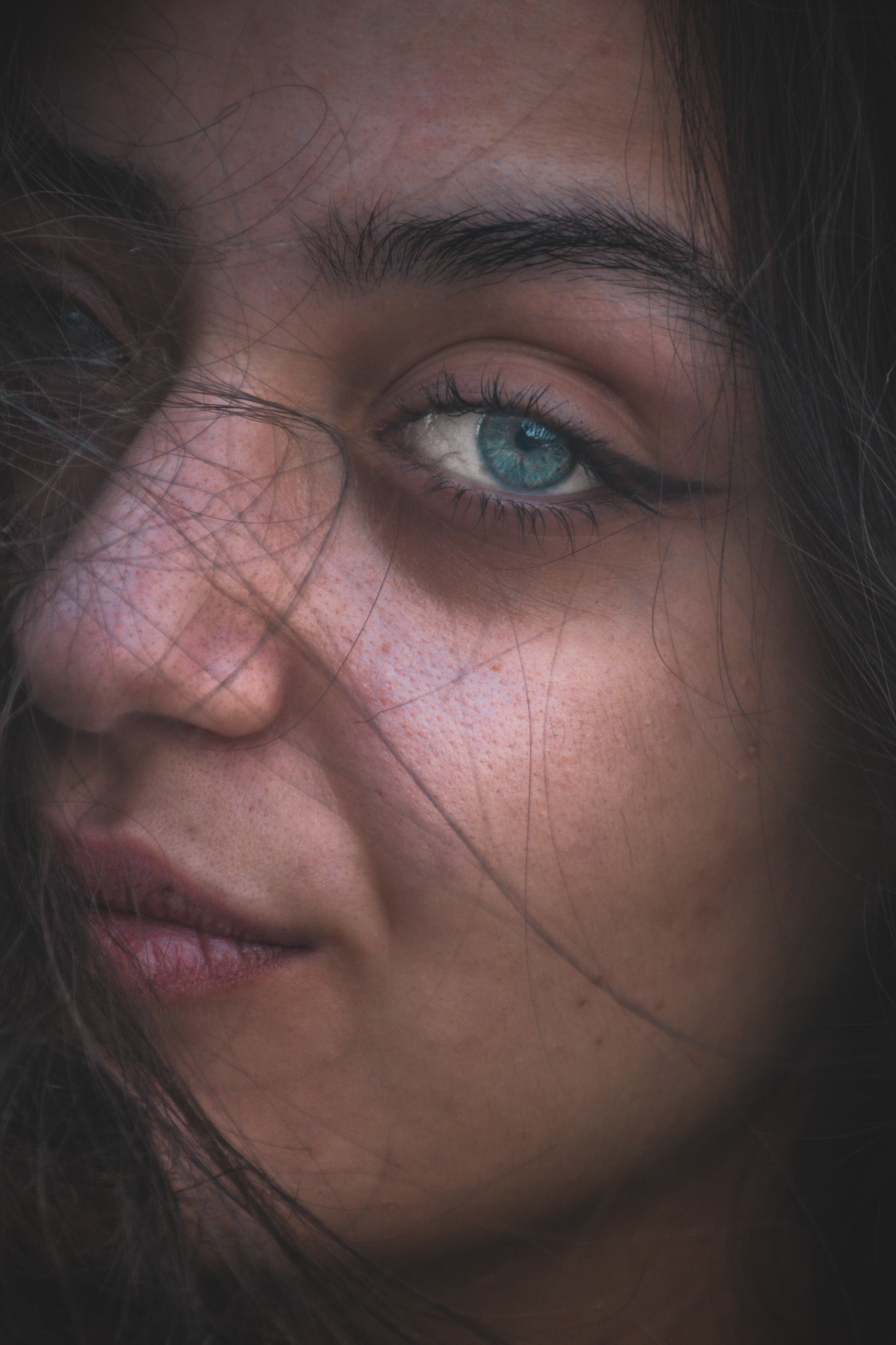 close-up portrait of a girl